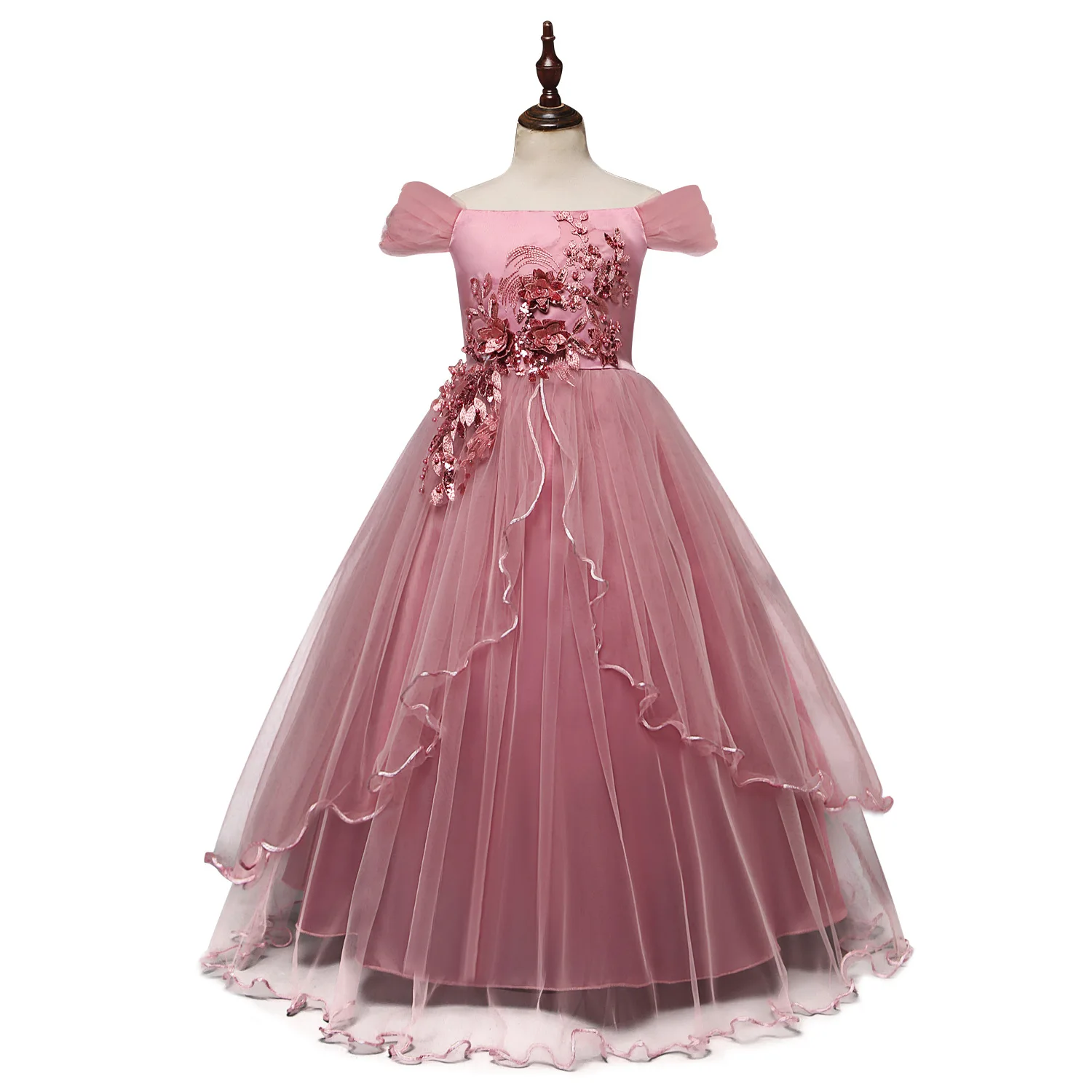 New Children's Dress Girls Long One-word Shoulder Princess Dress Flower Long Skirt Birthday Party Dresses For Kids
New Children's Dress Girls Long One-word Shoulder Princess Dress Flower Long Skirt Birthday Party Dresses For Kids