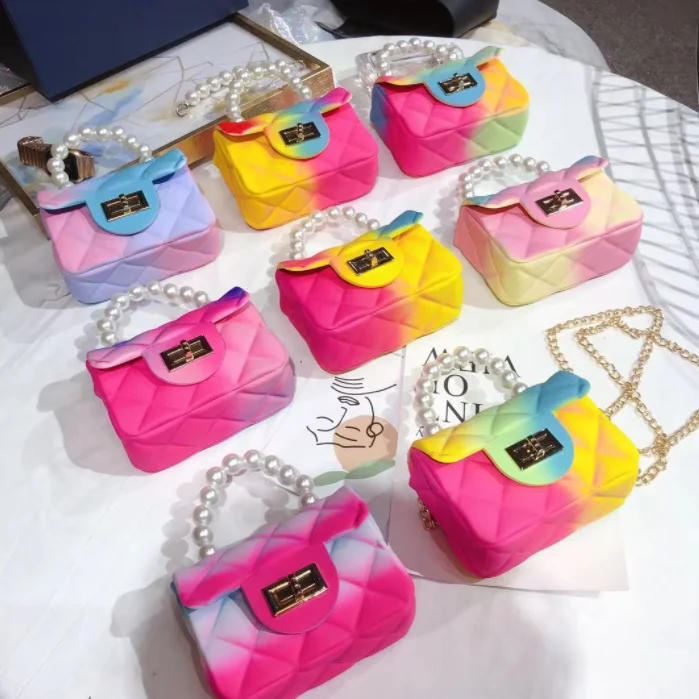 Kids purse 2021 Wholesale little girls purse rainbow mini jelly bag cute crossbody kids hand bags female pearl kid bags in bulk
Kids purse 2021 Wholesale little girls purse rainbow mini jelly bag cute crossbody kids hand bags female pearl kid bags in bulk