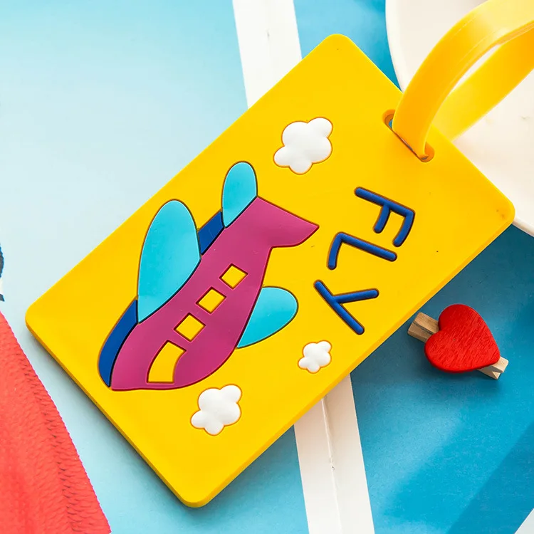 

Boarding Pass Tag By Air Consignment Card Fashion Silicone Luggage Tag Check In Card, As show