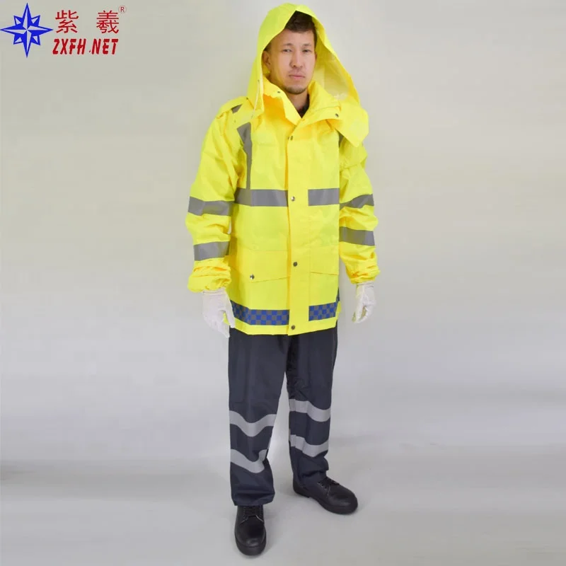 PVC rain suit mining work high visibility reflective safety rain coat with zipper, Orange,yellow, custom
PVC rain suit mining work high visibility reflective safety rain coat with zipper, Orange,yellow, custom