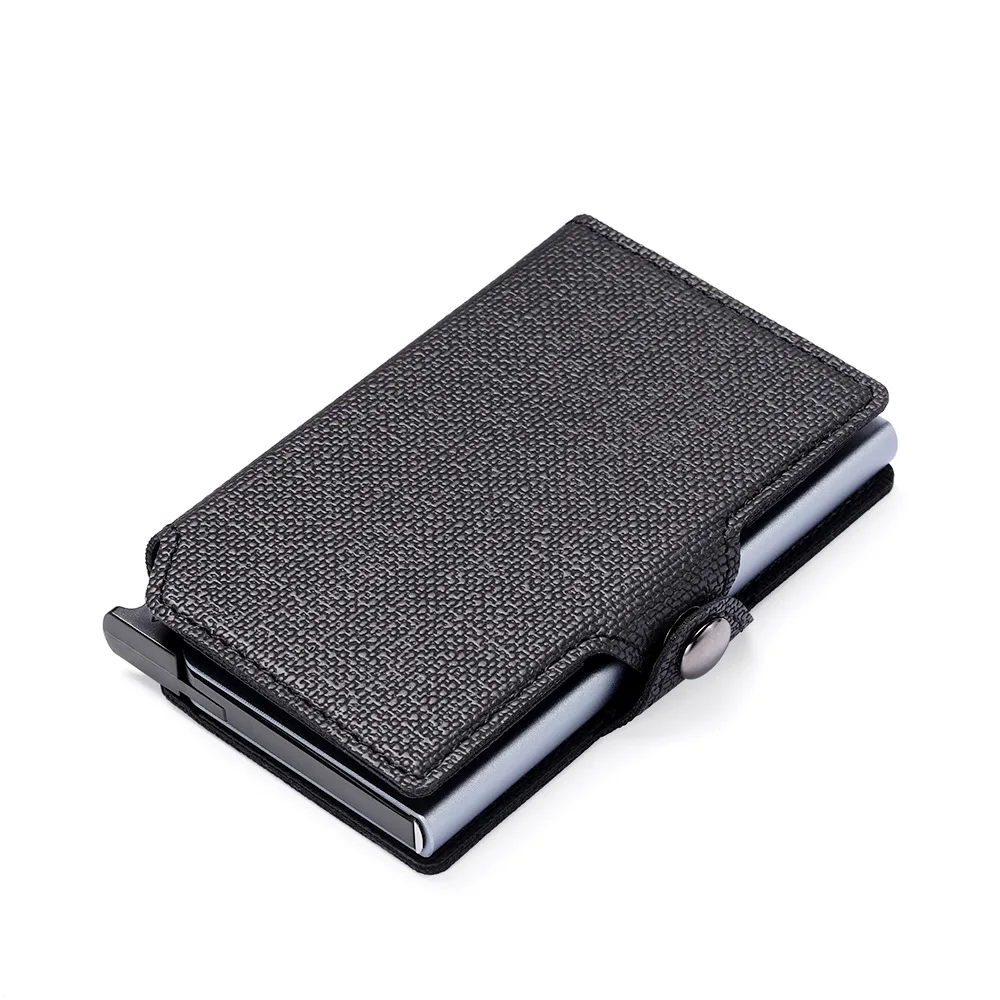 RFID Credit Card Holder buckle short anti-theft aluminum card holder wallet PU fashion card wallet
RFID Credit Card Holder buckle short anti-theft aluminum card holder wallet PU fashion card wallet