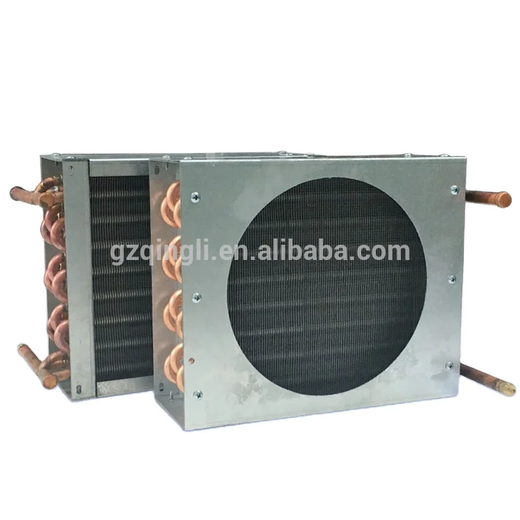 Small Refrigerator Aluminium Fin Fin Type Heat Recovery Condenser Coil factory