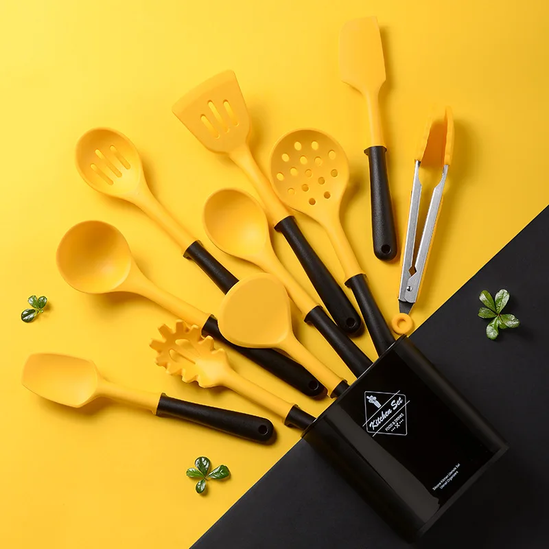 10 pieces Cooking Non-Stick Heat Resistant Silicone Kitchen Utensils Kitchenware Tool Set
10 pieces Cooking Non-Stick Heat Resistant Silicone Kitchen Utensils Kitchenware Tool Set