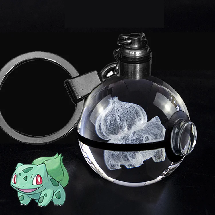 Wholesale 3d laser pokmon glass led keychain K9 crystal ball led light keyring for Creative Birthday promotional Gifts
Wholesale 3d laser pokmon glass led keychain K9 crystal ball led light keyring for Creative Birthday promotional Gifts