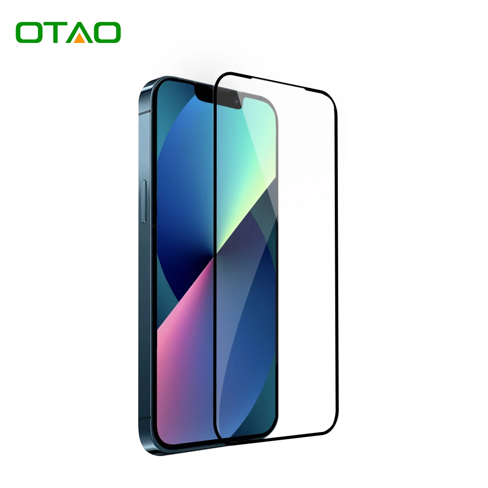 

OTAO Amazon Top 9H 2.5D Full Glue Ceramic Tempered Glass Toughened Film For Mobile Phone Screen Protectors For Iphone13 12 11