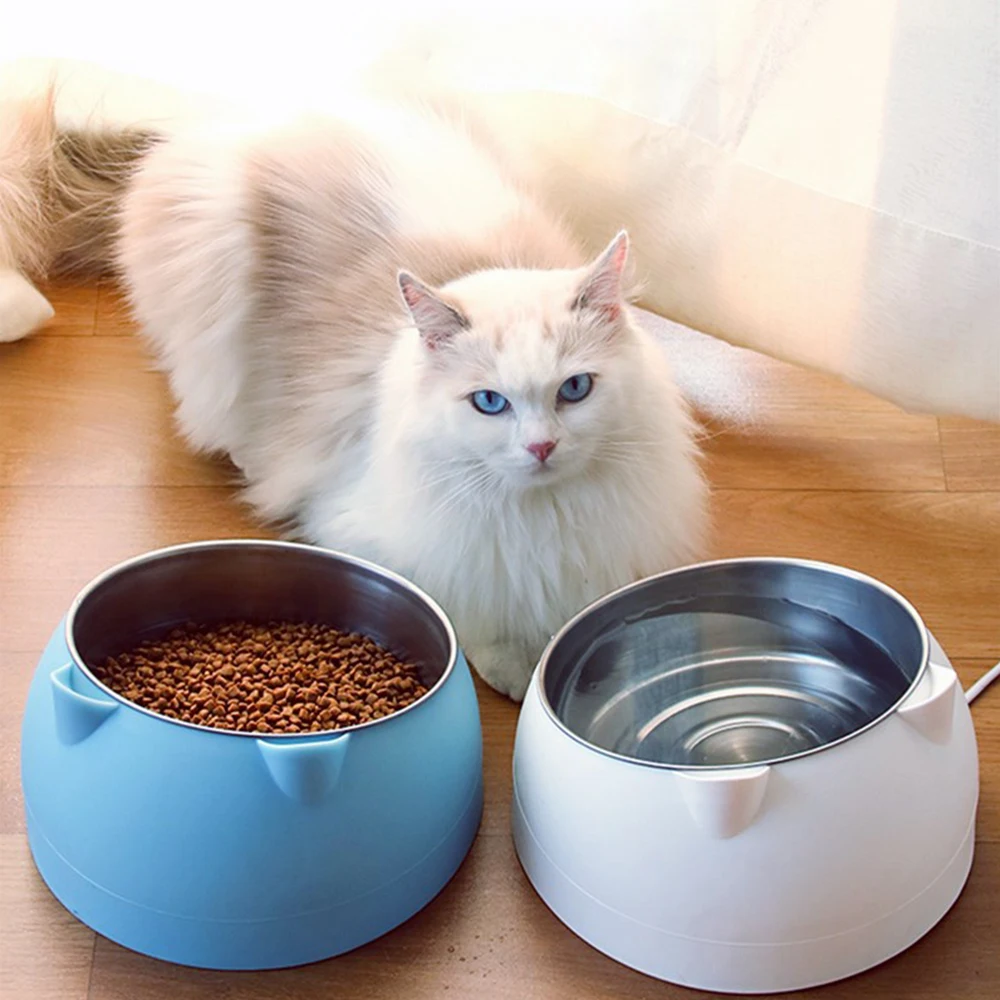 

Ikitchen Amazon Pet smart heating bowl heated Pet food constant temperature Water Bowl pet supplier, Blue/blue/green/pink/white