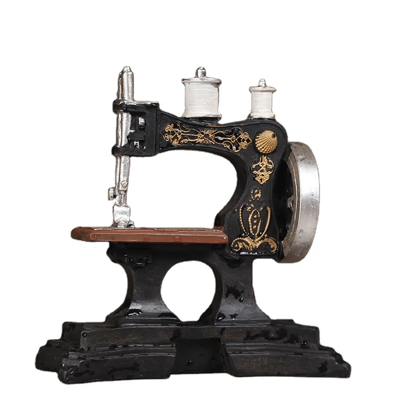 European-style antique sewing machine cafe furnishing vintage resin model clothing store decoration, As the pictures, based on pantone color
European-style antique sewing machine cafe furnishing vintage resin model clothing store decoration, As the pictures, based on pantone color