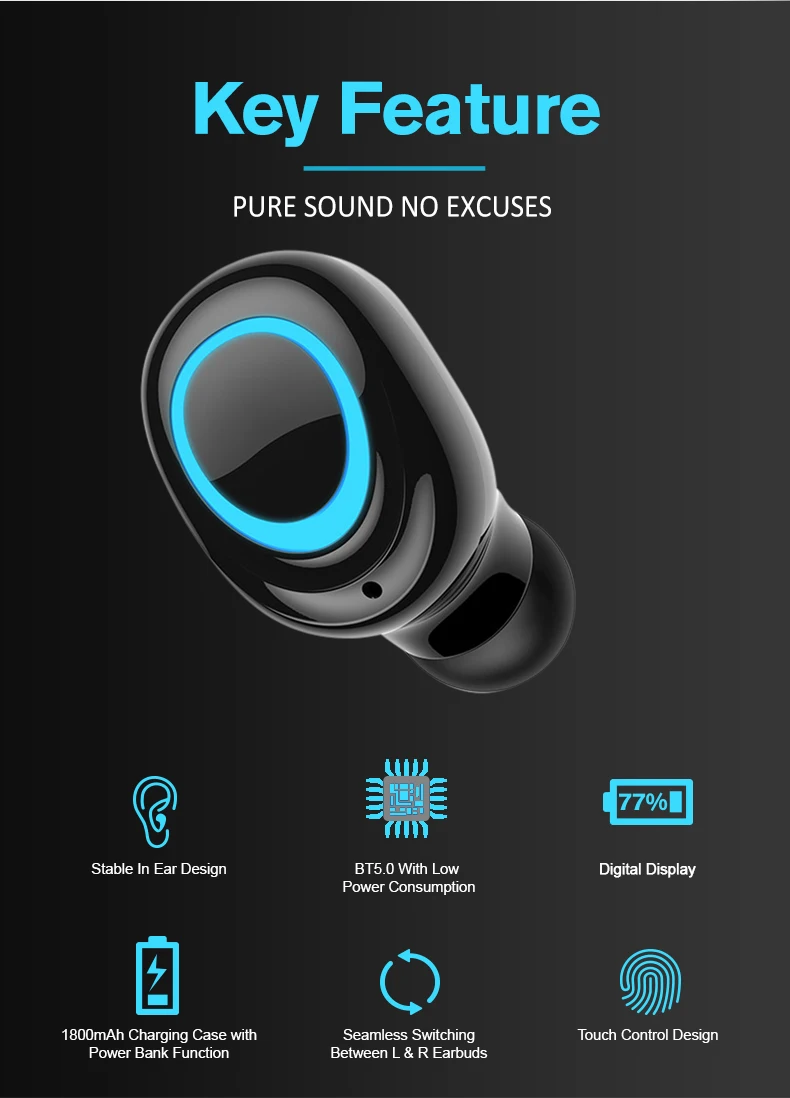 High Quality Wireless Bluetooth Stereo Headphone, Blue tooth Headset RA10J - ANKUX.COM