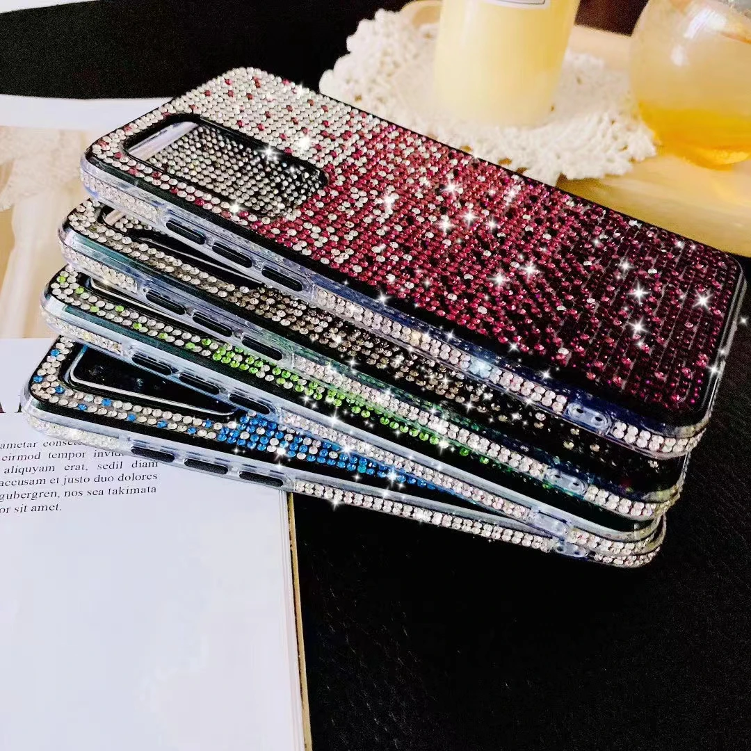Suitable for Samsung galaxy note 20 U rhinestone mobile phone case S20 three-color gradient diamond mobile phone case, Multi colors
Suitable for Samsung galaxy note 20 U rhinestone mobile phone case S20 three-color gradient diamond mobile phone case, Multi colors