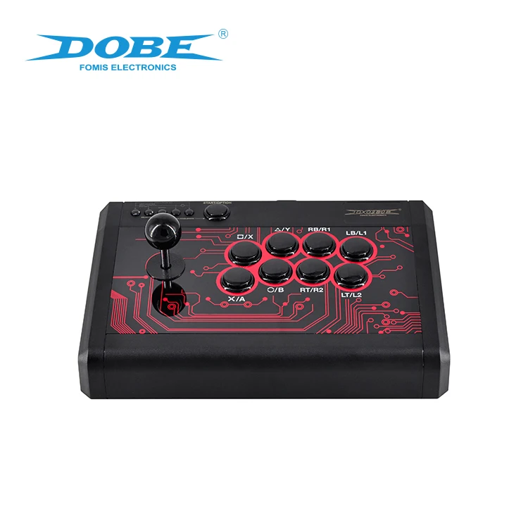 

DOBE Factory Original Newest USB Arcade Fighting Stick Joystick For PS4 PS3 XboxONE S/X Xbox360 PC Android Game Accessories, Black
