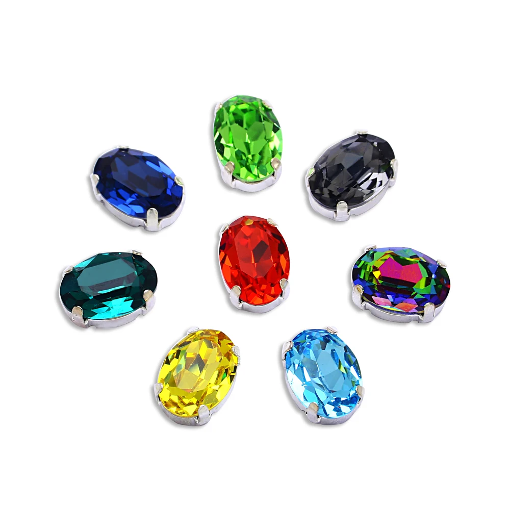 Dongzhou 3002 Oval Shaped Rhinestone Point Back Glass Rhinestone with Metal Claw Setting for Garments Shoes Dress Accessories
Dongzhou 3002 Oval Shaped Rhinestone Point Back Glass Rhinestone with Metal Claw Setting for Garments Shoes Dress Accessories