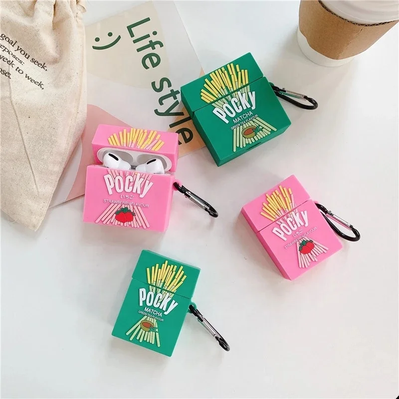 Funny Pocky Biscuits Case for Airpod 1 2 Soft Silicon Protective Cover for Apple for Airpods Pro Case
Funny Pocky Biscuits Case for Airpod 1 2 Soft Silicon Protective Cover for Apple for Airpods Pro Case