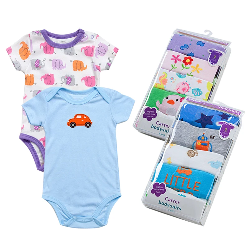 Wholesale Summer 5Pcs Random Baby Clothes Cotton Short Sleeve Organic Baby Romper 0-24Month Knit Baby Bodysuit, Boys girls mix color
Wholesale Summer 5Pcs Random Baby Clothes Cotton Short Sleeve Organic Baby Romper 0-24Month Knit Baby Bodysuit, Boys girls mix color