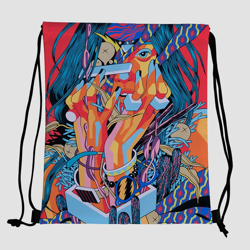 2021 custom logo polyester drawstring Abstract painting backpack plastic sport bags waterproof string for ladies men tote bag
2021 custom logo polyester drawstring Abstract painting backpack plastic sport bags waterproof string for ladies men tote bag