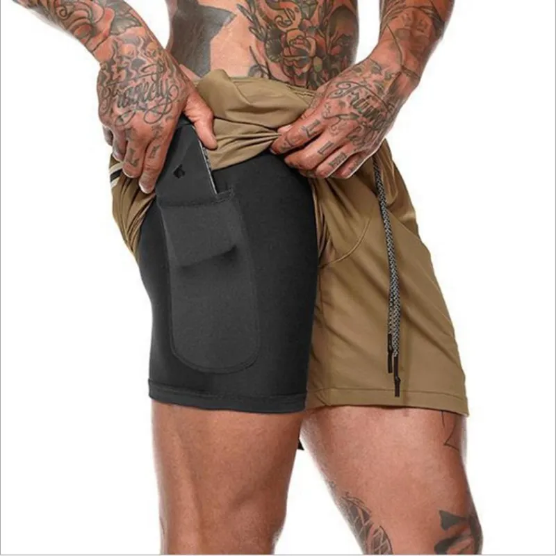 Sports Running Quick Dry Athletic Wholesale Double plain color shorts men's plus size zipper joggers for exercise training
Sports Running Quick Dry Athletic Wholesale Double plain color shorts men's plus size zipper joggers for exercise training