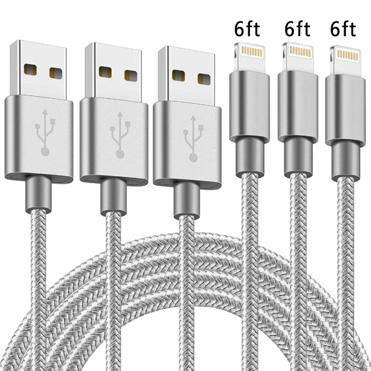 Free Shipping KAHEAUM 6ft/2m Charging Cable Mobile Phone Charger for iPhone USB Type-C Charger Cable Lightning USB 3.0 cable, Black/gray
Free Shipping KAHEAUM 6ft/2m Charging Cable Mobile Phone Charger for iPhone USB Type-C Charger Cable Lightning USB 3.0 cable, Black/gray
