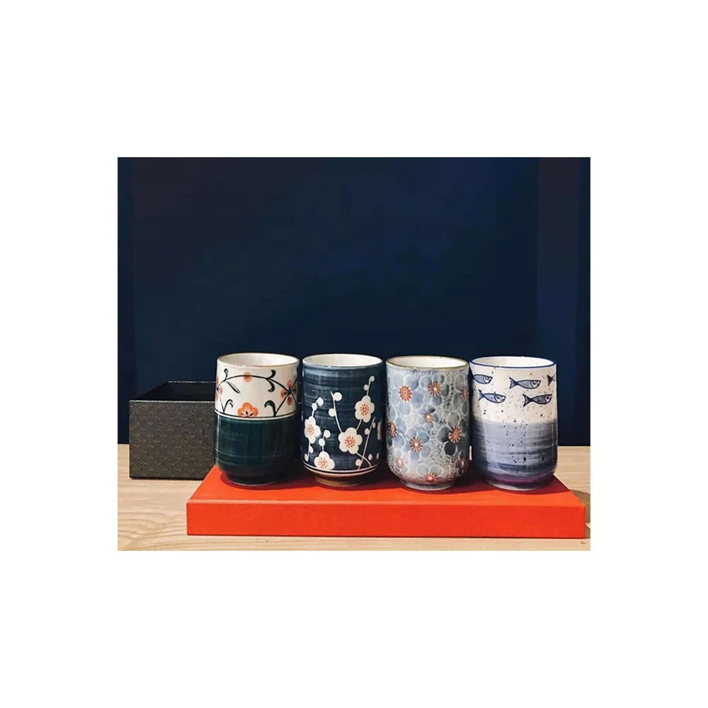 Hand-painted 4-piece teacup set with exquisite gift box Japanese style ceramic creative mug afternoon tea business gift
Hand-painted 4-piece teacup set with exquisite gift box Japanese style ceramic creative mug afternoon tea business gift