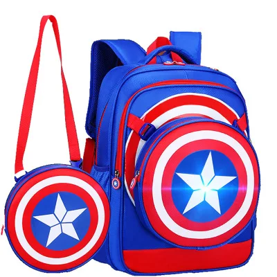 Captain America shield boys nylon detachable front pocket school backpack, Dark blue,light blue,black
Captain America shield boys nylon detachable front pocket school backpack, Dark blue,light blue,black
