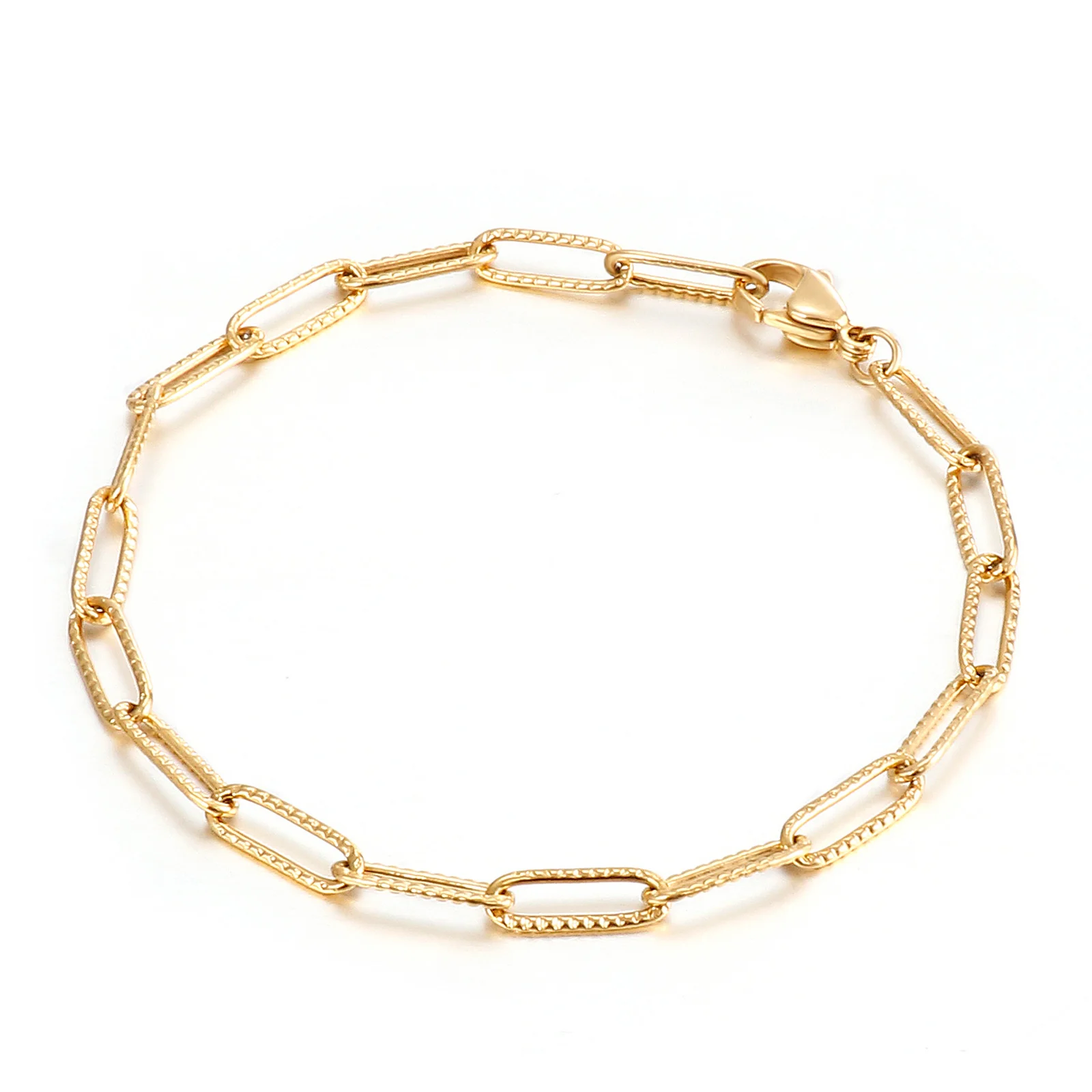 Simple Link Chain Stainless Steel Necklace and Bracelet Gift jewelry women Set, Steel/gold
Simple Link Chain Stainless Steel Necklace and Bracelet Gift jewelry women Set, Steel/gold