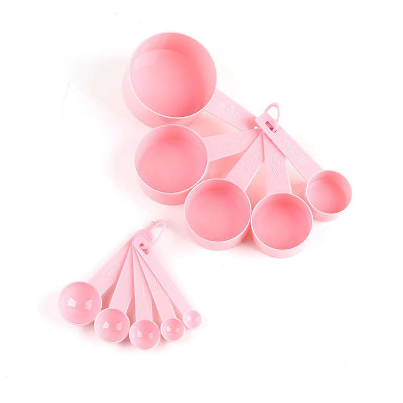 10pcs colorful plastic Kitchen tools cooking Baking Tea coffee measuring cup spoon set with Scale
10pcs colorful plastic Kitchen tools cooking Baking Tea coffee measuring cup spoon set with Scale