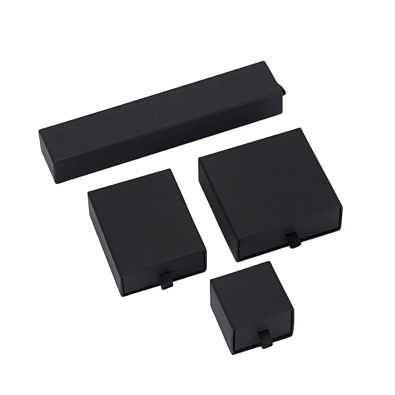 Side drawer black specialty paper jewelry packaging boxes gift box for rings necklaces bangles bracelets earrings jewellery set
Side drawer black specialty paper jewelry packaging boxes gift box for rings necklaces bangles bracelets earrings jewellery set