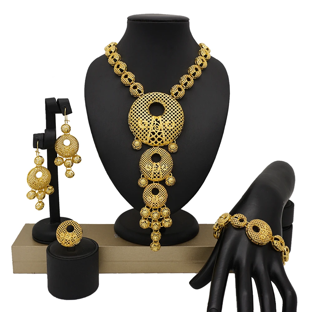 African style gold color jewelry sets zinc alloy jewelry necklace earring and pendant sets for wedding party
African style gold color jewelry sets zinc alloy jewelry necklace earring and pendant sets for wedding party