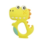 Soft Baby Teeth Teether, Food Grade Silicone Teether Crocodile Baby Animal Teething Toy
