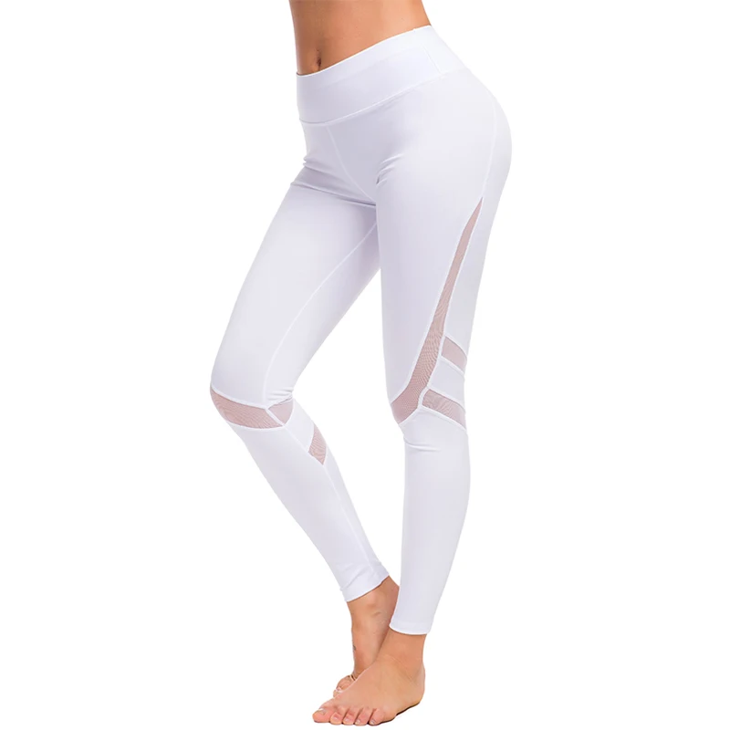 high Waisted workout leggings sport mesh panel camel toe leggings white sexy yoga pants, White/black
high Waisted workout leggings sport mesh panel camel toe leggings white sexy yoga pants, White/black