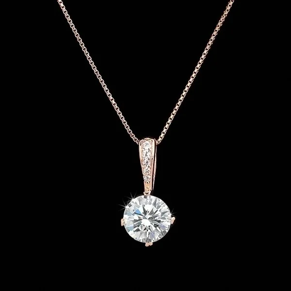 3A CZ Diamond Chain Necklaces & Pendants 18K Rose Gold Plated Fashion Brand Crystal Party/Wedding Jewelry For Women
3A CZ Diamond Chain Necklaces & Pendants 18K Rose Gold Plated Fashion Brand Crystal Party/Wedding Jewelry For Women
