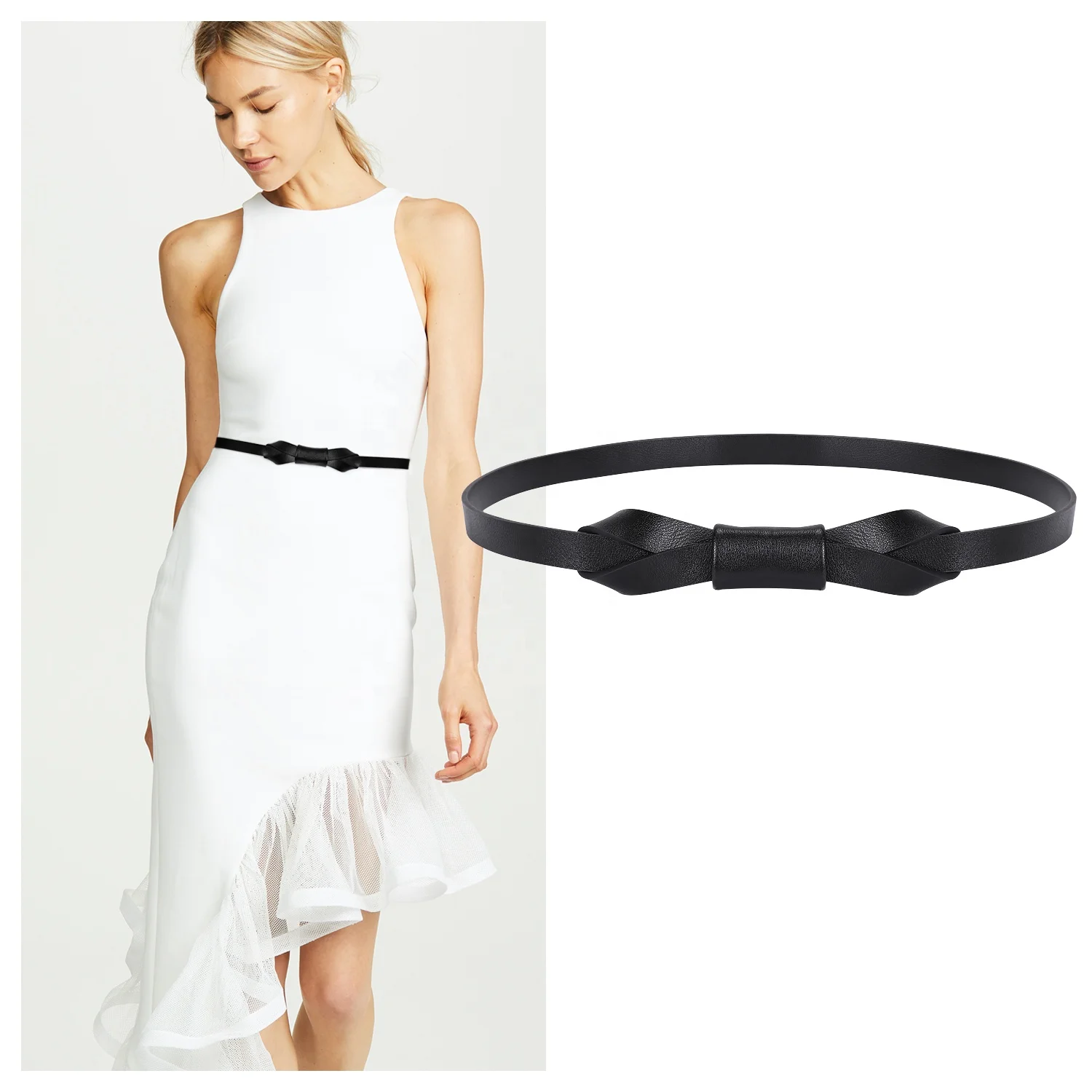 thin waist belt for dress