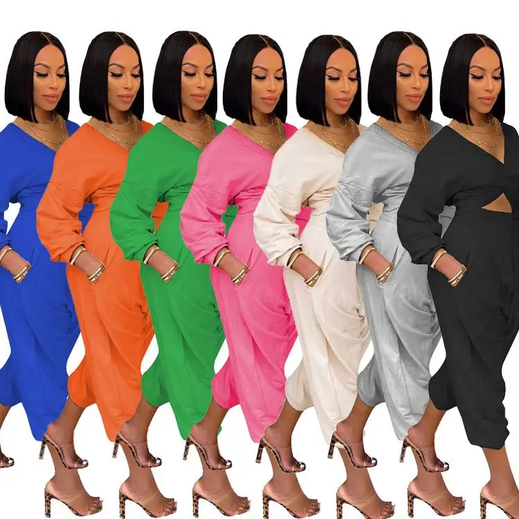 New loose large size elastic waistband pros and cons two-piece casual two-piece suit, Color
New loose large size elastic waistband pros and cons two-piece casual two-piece suit, Color