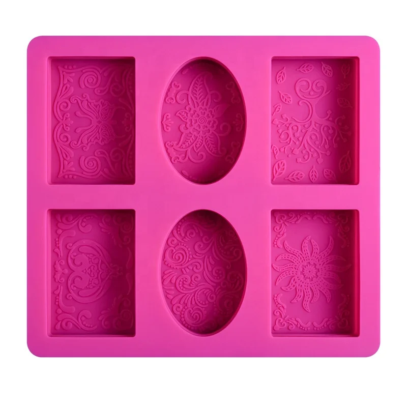 Amazon Hot New 6 Holes Food Grade Silicone Soap Mold Embossed Pattern Silicone Resin Mold for Handmade Soap, Pink
Amazon Hot New 6 Holes Food Grade Silicone Soap Mold Embossed Pattern Silicone Resin Mold for Handmade Soap, Pink