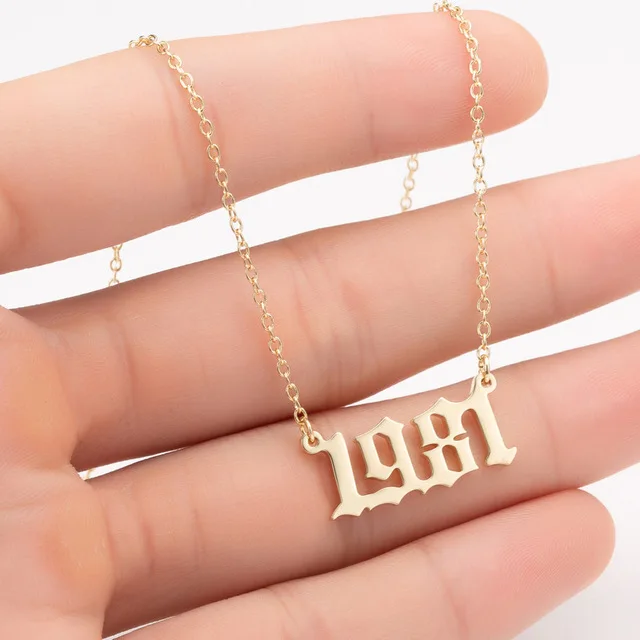 Custom name necklace Choker Gold Personalized Years Necklace from 1970-2015 Necklace Jewelry Gift
Custom name necklace Choker Gold Personalized Years Necklace from 1970-2015 Necklace Jewelry Gift