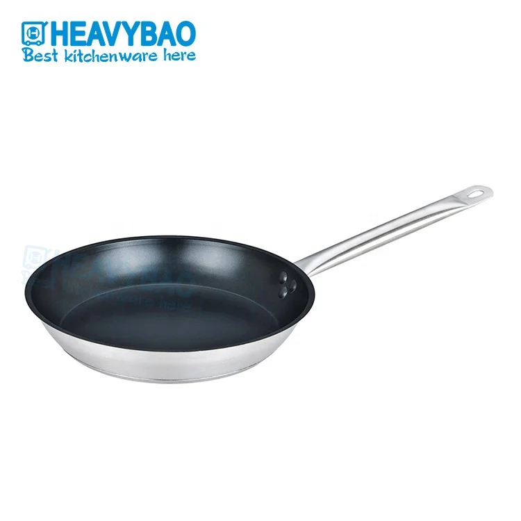 Heavybao Long Handle Different Size Kitchen Stainless Steel Non Stick Coating Frying Pan
Heavybao Long Handle Different Size Kitchen Stainless Steel Non Stick Coating Frying Pan