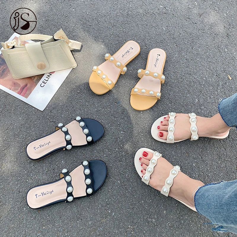 2021 fashion pearl designer slippers comfort casual women sandals anti slip dazzling women slippers, Picture
2021 fashion pearl designer slippers comfort casual women sandals anti slip dazzling women slippers, Picture