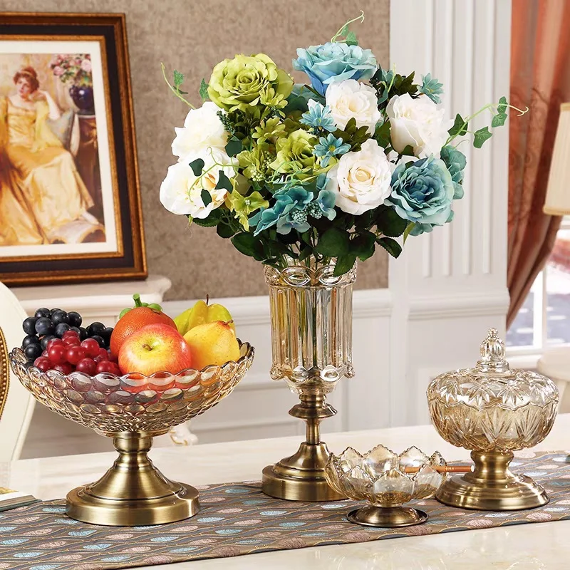 american style metal vase ashtray Crystal Cake Candy glass fruit serving tray Bowl decor, 1 color
american style metal vase ashtray Crystal Cake Candy glass fruit serving tray Bowl decor, 1 color