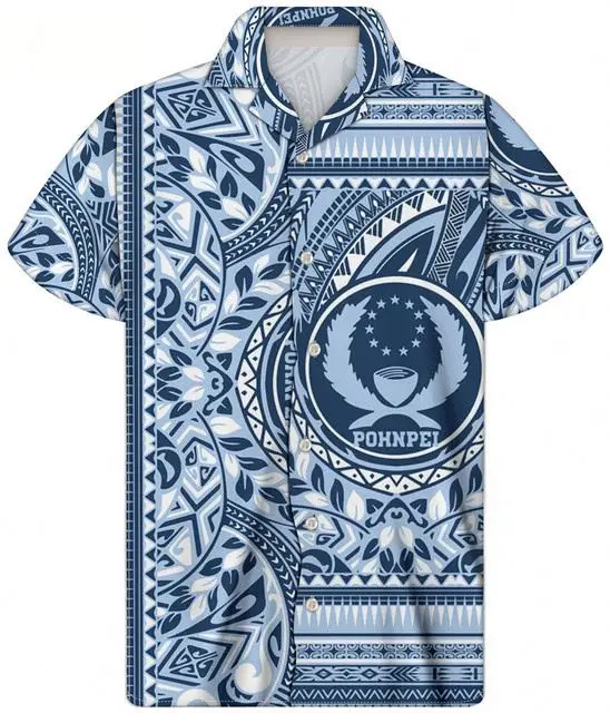Wholesale Pohnpei Letter Tribal Blue Pattern Mens Shirts Wholesale Casual Custom Print Plus Size Men Shirt Short Summer Shirts, Customized color
Wholesale Pohnpei Letter Tribal Blue Pattern Mens Shirts Wholesale Casual Custom Print Plus Size Men Shirt Short Summer Shirts, Customized color