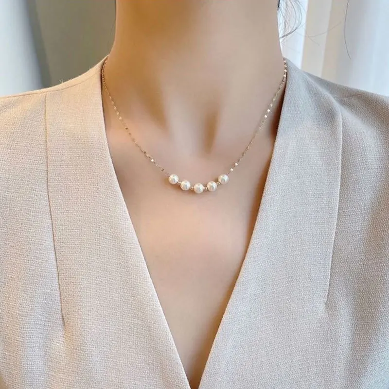 GT New Design 925 Sterling Silver Necklace Fashion 18k Gold Plated Pearl Necklace For Women
GT New Design 925 Sterling Silver Necklace Fashion 18k Gold Plated Pearl Necklace For Women