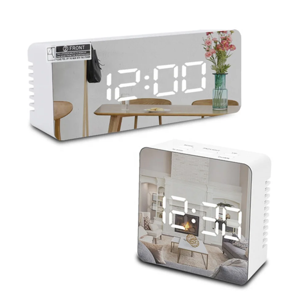Multi-function Digital Snooze Display Time Table Alarm Mirror Clocks Led Mirror Clock Alarma reloj Relogio saat S69 S70
Multi-function Digital Snooze Display Time Table Alarm Mirror Clocks Led Mirror Clock Alarma reloj Relogio saat S69 S70