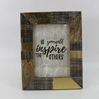 New gold double sided glass picture wall hanging photo frames