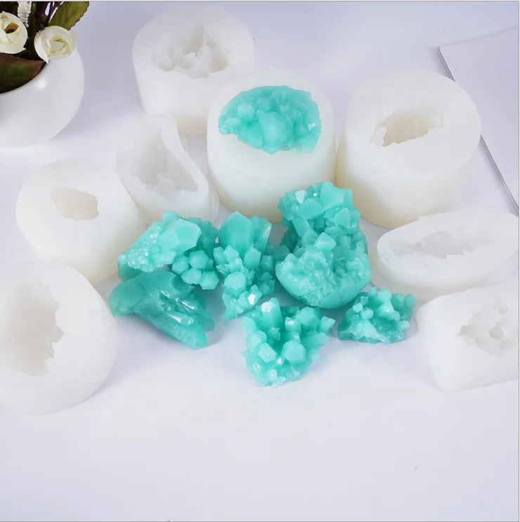 Food grade silicone silicone resin straw topper molds crystal cluster resin soap moulds silicone soap mold
Food grade silicone silicone resin straw topper molds crystal cluster resin soap moulds silicone soap mold