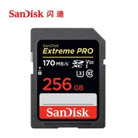 

SanDisk Extreme PRO Memory Card 256GB 32GB 64GB sd card 128GB V30 U3 Class10 High Speed 170M/S for camera