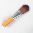 Private Label Wood Handle Soft Hair Facial Mask Applicator Brush Bamboo Mini Mask Brush