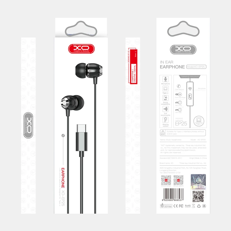 XO 2020 New Product EP25 Music Earphone Wire Headphone Earphone Stereo Earbud In Earphone For Mobile Phone, Black white
XO 2020 New Product EP25 Music Earphone Wire Headphone Earphone Stereo Earbud In Earphone For Mobile Phone, Black white