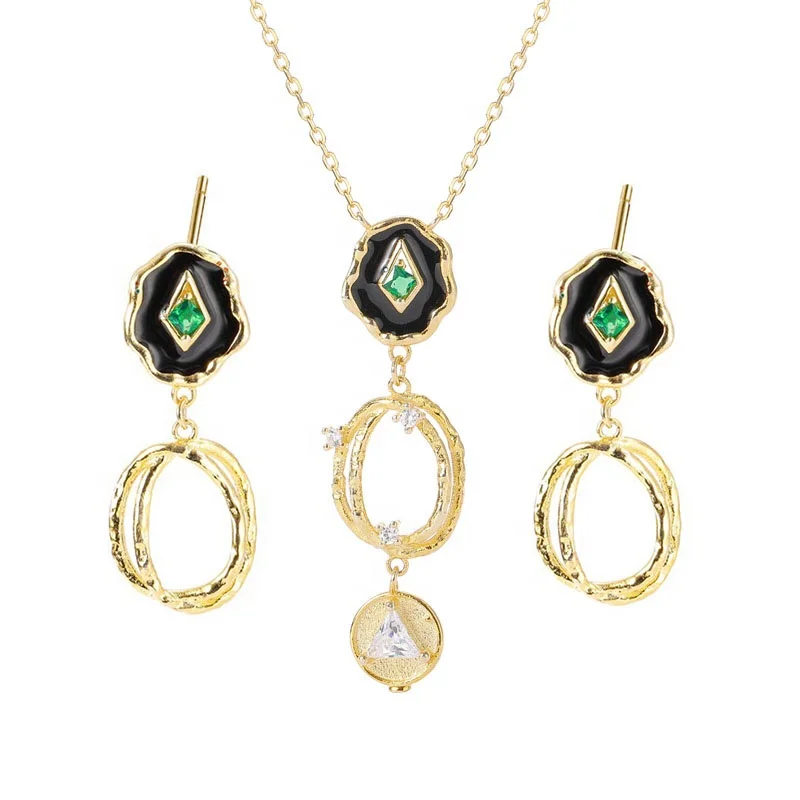 Saudi Arabia Jewellery Plated 18K Gold Necklace Earring Devil Eey's S925 Sterling Silver Hawaiian Jewelry Set, White, gold
Saudi Arabia Jewellery Plated 18K Gold Necklace Earring Devil Eey's S925 Sterling Silver Hawaiian Jewelry Set, White, gold