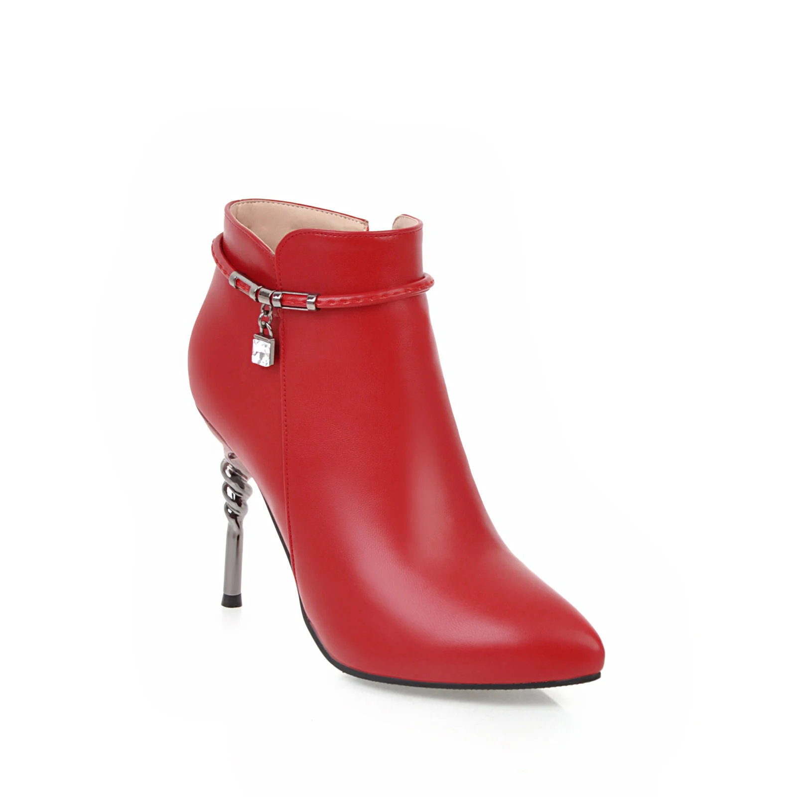 New Women Ankle Boots PU Leather Fashion High Heels Boots Red White Platform Wedding Party Ladies Shoes Woman
New Women Ankle Boots PU Leather Fashion High Heels Boots Red White Platform Wedding Party Ladies Shoes Woman