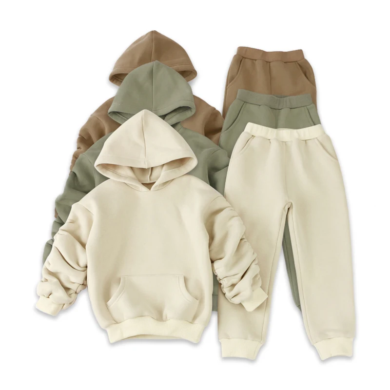 Winter Thick Fleece Child Outfit Baby Boys Clothing Two Piece kids Hoodie Sets
Winter Thick Fleece Child Outfit Baby Boys Clothing Two Piece kids Hoodie Sets