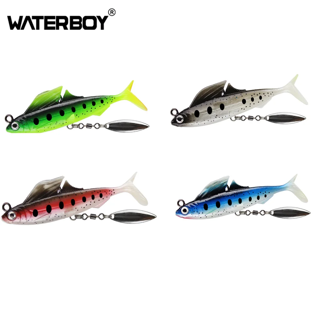 WATERBOY Artificial Silicone Leurre Swimbait Lead Head Sea Bass Carp Sequins Jig Bait Fishing Soft Lure
WATERBOY Artificial Silicone Leurre Swimbait Lead Head Sea Bass Carp Sequins Jig Bait Fishing Soft Lure