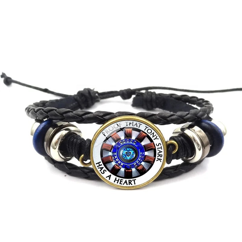 Wholesale Avengers Iron Man Heart Gemstone Energy Bracelets Woven Handmade Jewelry, As photo
Wholesale Avengers Iron Man Heart Gemstone Energy Bracelets Woven Handmade Jewelry, As photo