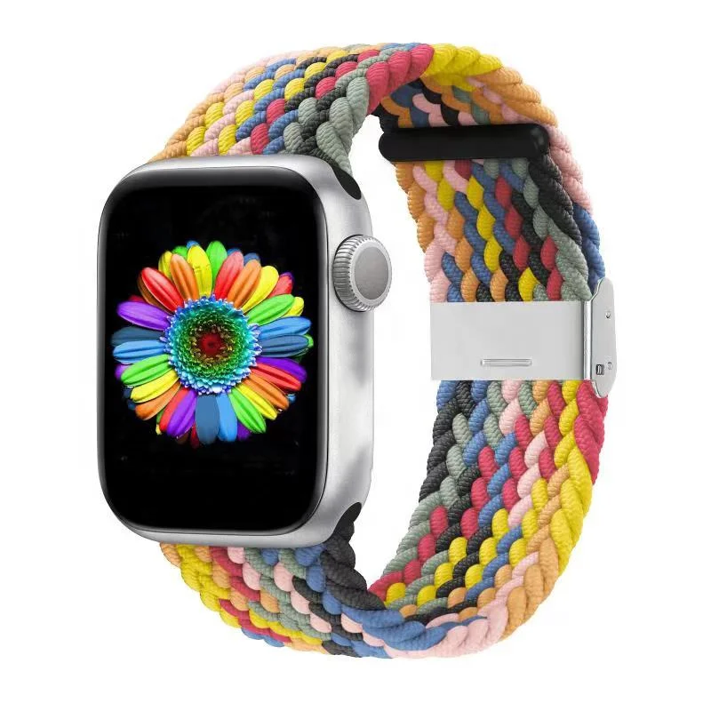 Adjustable Braided Solo Band 38mm 40mm 42mm 44mm Elastics Sport Wristband Smart Watch Band Straps for iWatch 6/SE/5/4/3/2
Adjustable Braided Solo Band 38mm 40mm 42mm 44mm Elastics Sport Wristband Smart Watch Band Straps for iWatch 6/SE/5/4/3/2